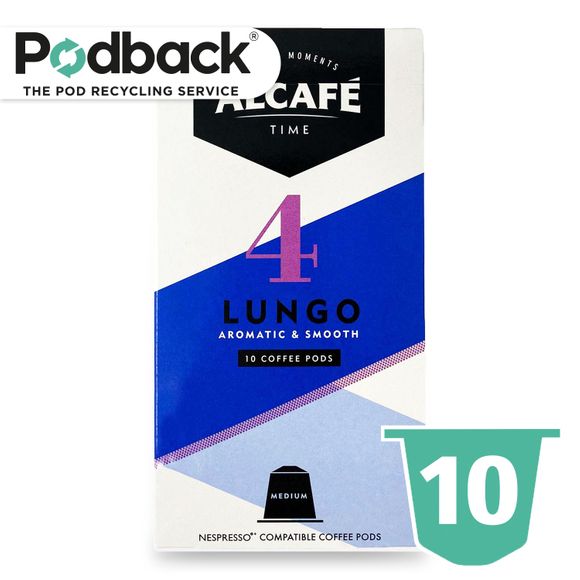 Alcafé Lungo Coffee Pods 10 Pack