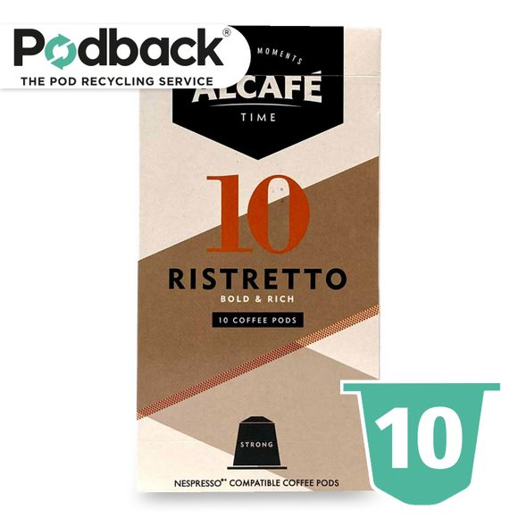 Alcafé Ristretto Coffee Pods 50g/10 Pack