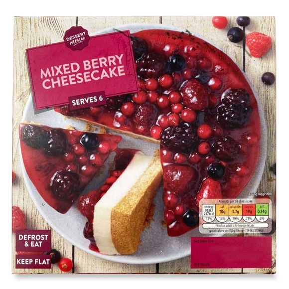 Dessert Menu Mixed Berry Cheesecake 500g