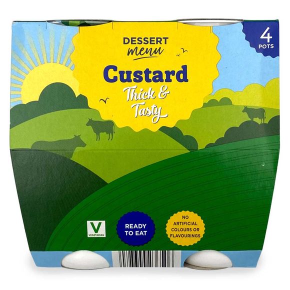 Dessert Menu Custard 4 Pack