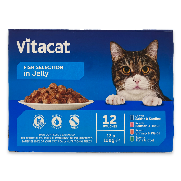 Vitacat Fish Selection Cat Food Pouches 100g