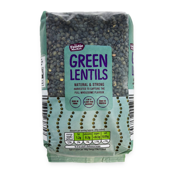 The Foodie Market Green Lentils 500g