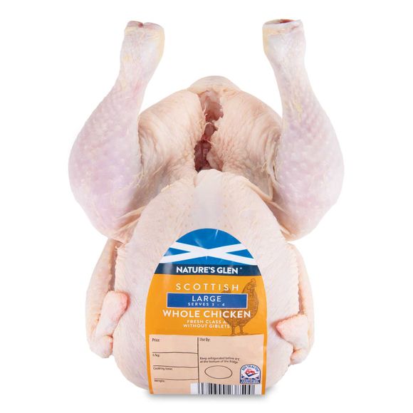 Nature's Glen Scottish Large Whole Chicken Fresh Class A 1.89kg