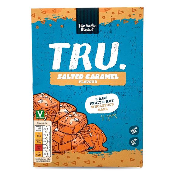 The Foodie Market Salted Caramel Tru Fruit & Nut Bars 5x35g