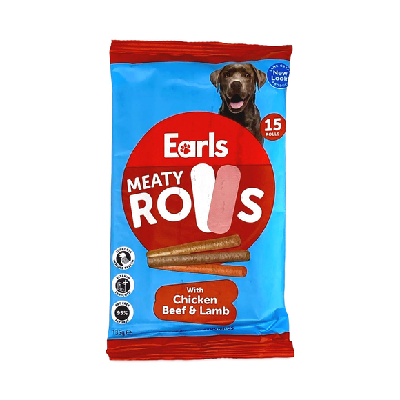 Earls Dog Treats - Meaty Rolls 15 Pack