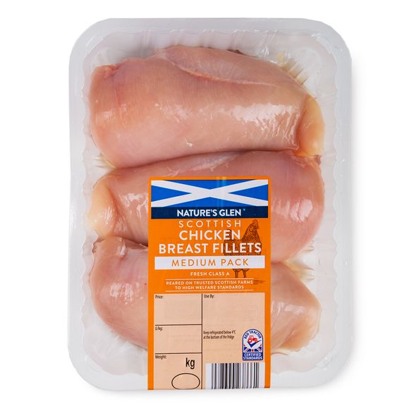 Nature's Glen Scottish Chicken Breast Fillets Fresh Class A 650g