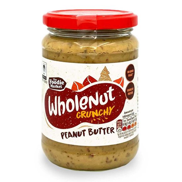 Foodie Market Wholenut Crunchy Peanut Butter 340g