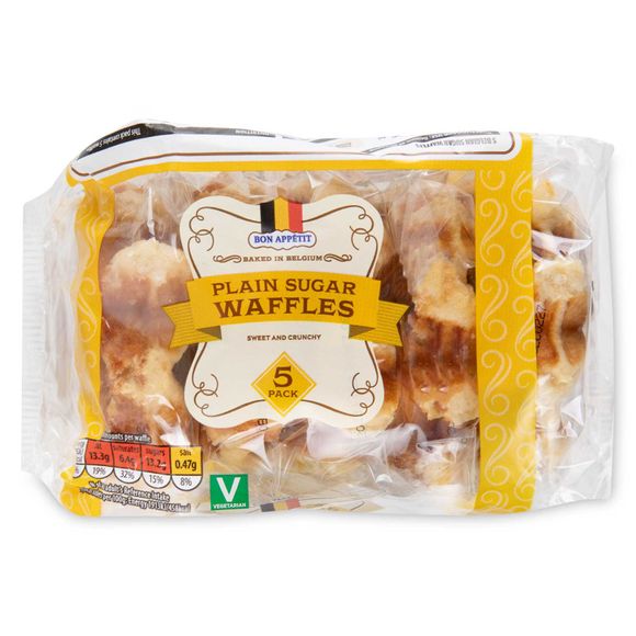 Bon Appetit! Plain Sugar Waffles 275g/5 Pack