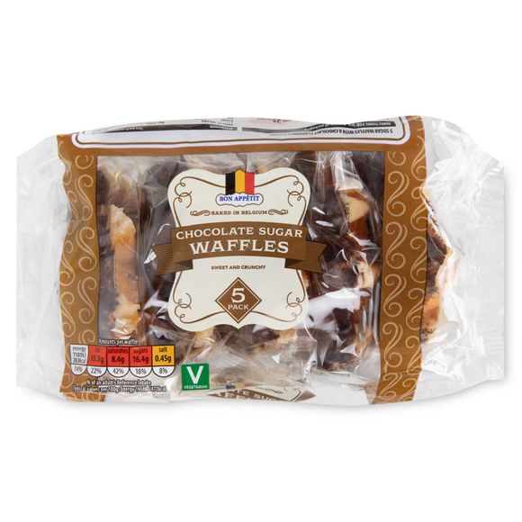 Bon Appetit! Chocolate Sugar Waffles 300g/5 Pack