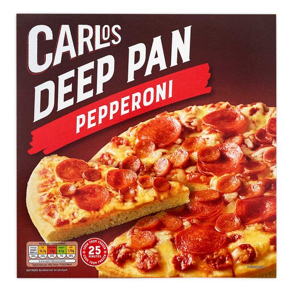 Carlos Deep Pan Double Pepperoni Pizza 377g