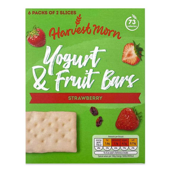 Harvest Morn Yogurt & Strawberry Bars 218g