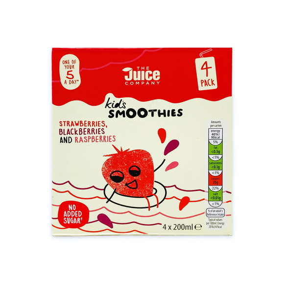 The Juice Company Kid's Smoothie - Strawberries, Blackberries And Raspberries 180ml