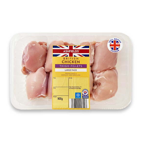 Ashfields Chicken Thigh Fillets 900g