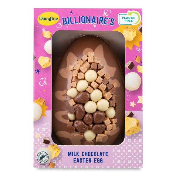 Dairyfine Billionaire's Milk Chocolate Easter Egg 200g