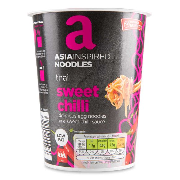 Bramwells Express Asia Inspired Noodles Thai Style Sweet Chilli 78g