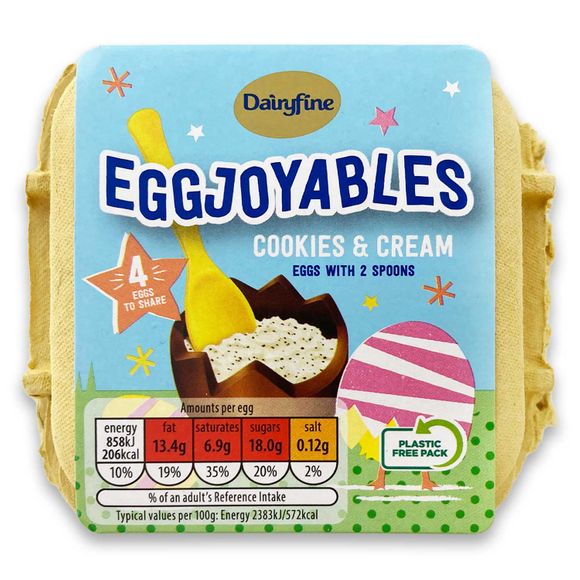 Dairyfine Eggjoyables Cookies & Cream 144g