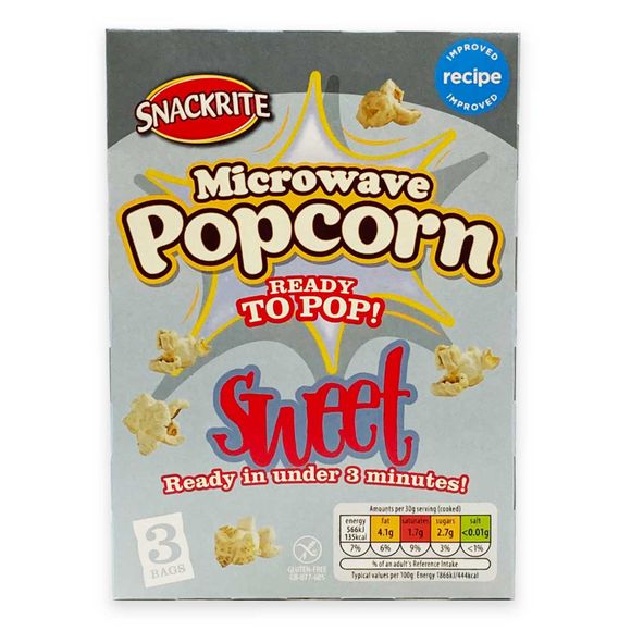 Snackrite Microwave Popcorn Sweet 273g