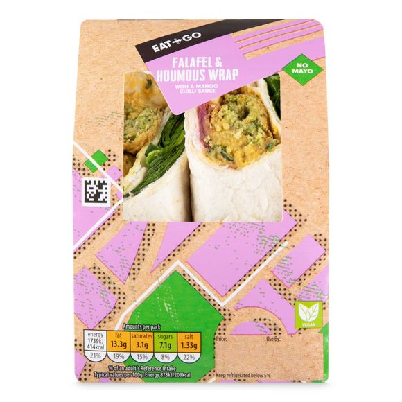 Eat & Go Falafel & Houmous Wrap 190g