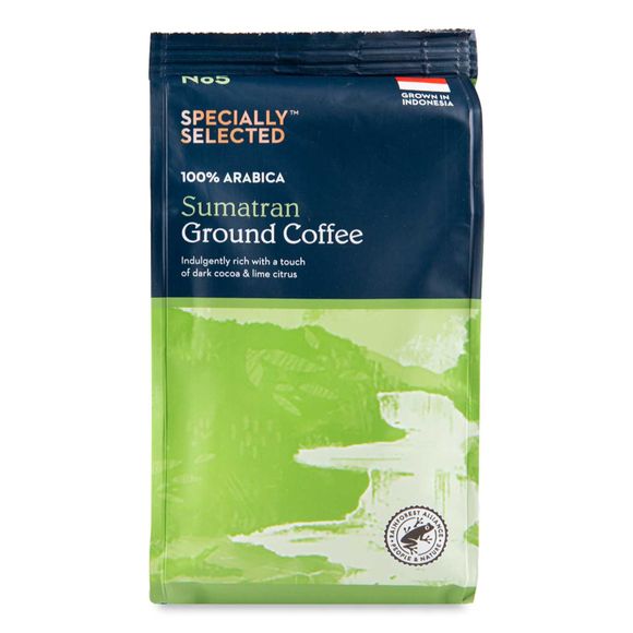 Specially Selected 100% Arabica Sumatran Ground Coffee Strength No 5 227g