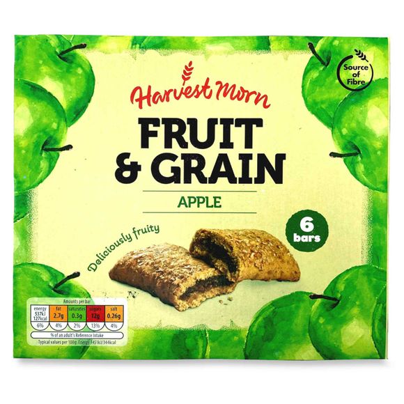 Harvest Morn Fruit & Grain Apple Bars 6x37g