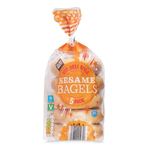 Village Bakery Sesame Bagels 425g/5 Pack