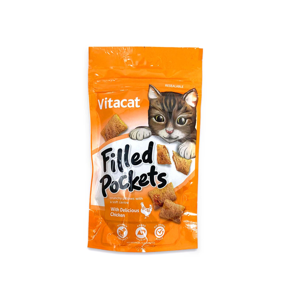 Vitacat Filled Pockets Chicken 65g