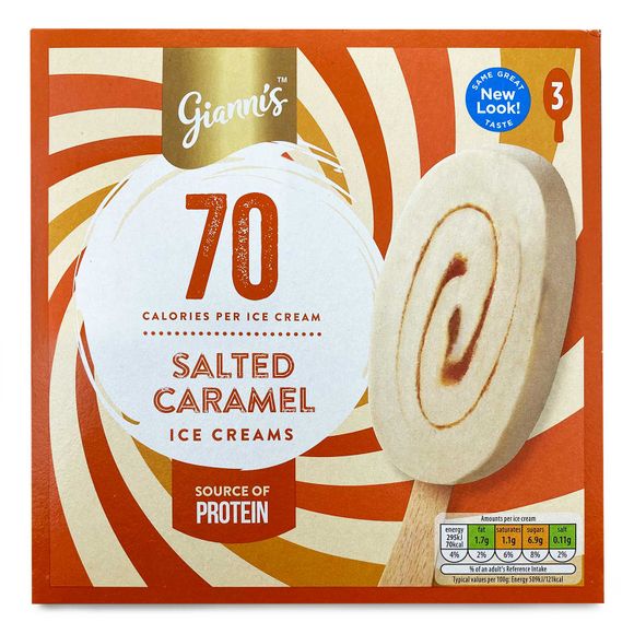 Gianni's Salted Caramel Ice Creams 3x90ml