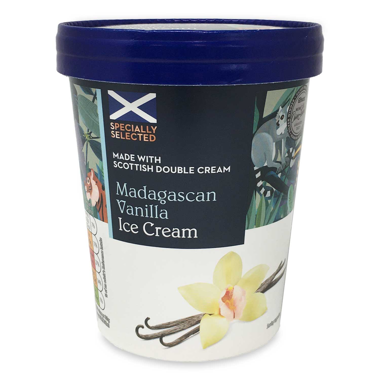 Specially Selected Deliciously Creamy Madagascan Vanilla Ice Cream 500ml