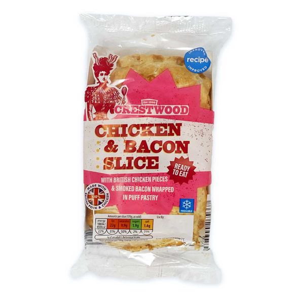 Crestwood Chicken & Bacon Slice 170g