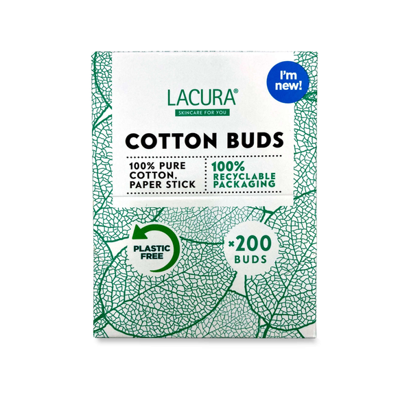 Lacura Cotton Buds In A Paper Box. 200 Pack