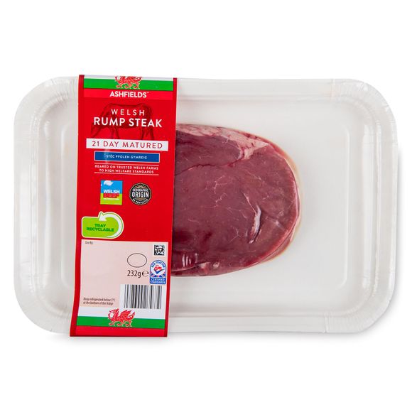 Ashfields 21 Day Matured Welsh Rump Steak 232g