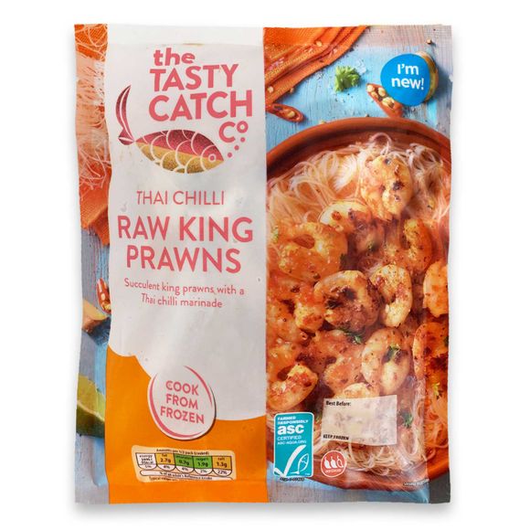 The Tasty Catch Co. Thai Chilli Raw King Prawns 200g