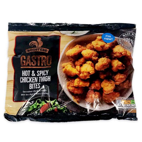 Roosters Gastro Hot & Spicy Chicken Thigh Bites 300g