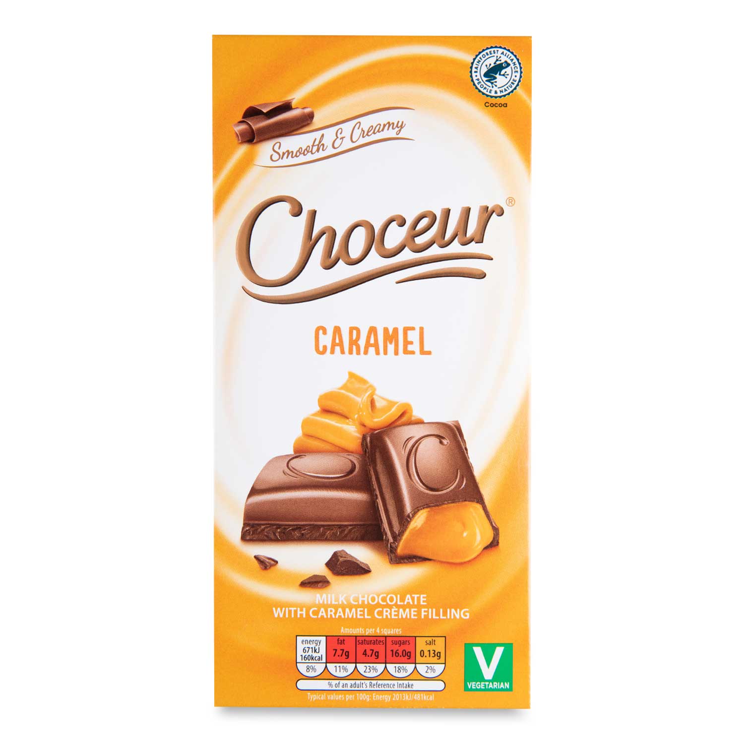 Choceur Smooth & Creamy Caramel Chocolate 200g - HelloSupermarket