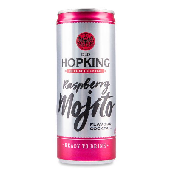 Old Hopking Raspberry Mojito Flavour Ready To Drink Cocktail 250ml