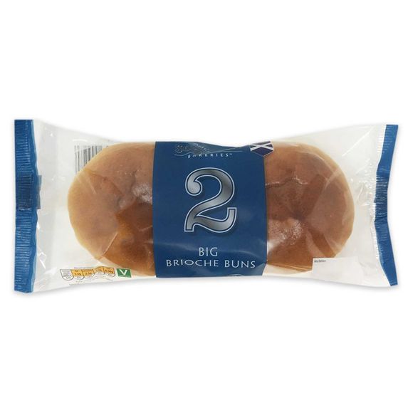 Authentic Scottish Bakeries Big Brioche Buns 2 Pack