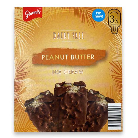 Gianni's Dairy Free Peanut Butter Ice Creams 3 Pack