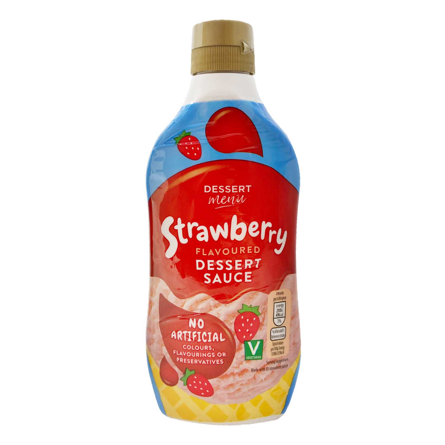 Dessert Menu Strawberry Flavoured Dessert Sauce 325g