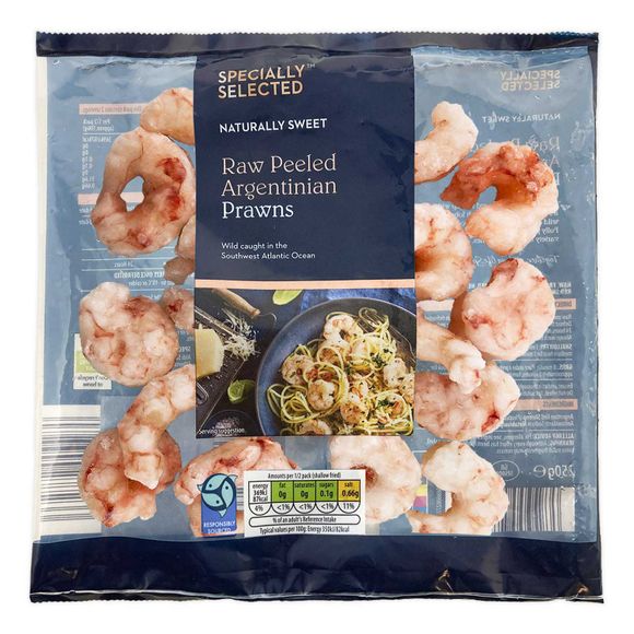 Specially Selected Raw Peeled Argentinian Prawns 250g