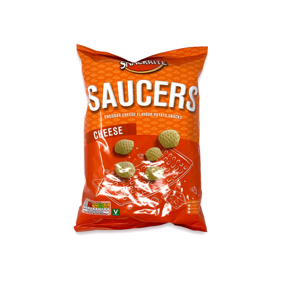 Snackrite Saucers Cheddar Cheese Flavour Potato Snacks 110g