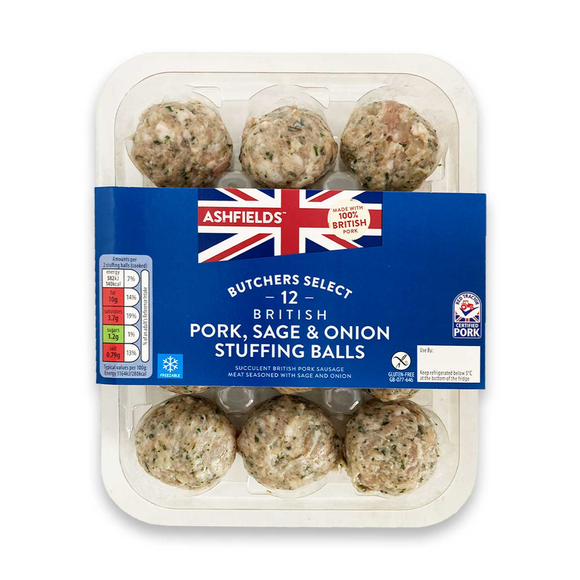 Butcher's Select Pork Sage & Onion Stuffing Balls 12 Pack