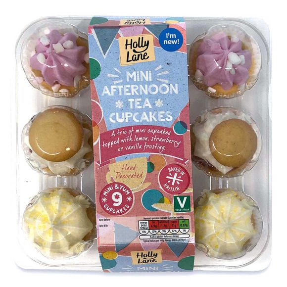 Holly Lane Mini Afternoon Tea Cupcakes 9 Pack