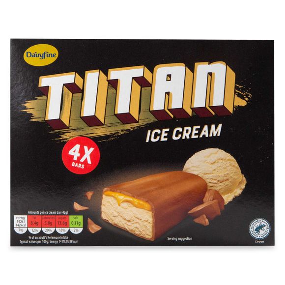 Dairyfine Titan Ice Cream 4x42g/4x51ml