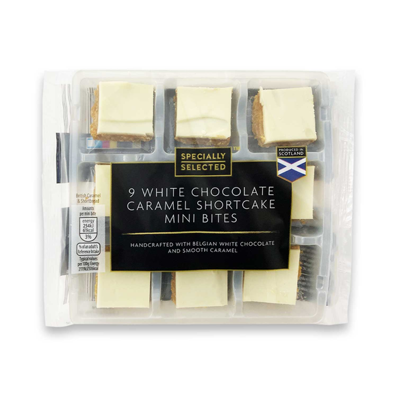 Specially Selected 9 White Chocolate Caramel Shortcake Mini Bites 9 Pack