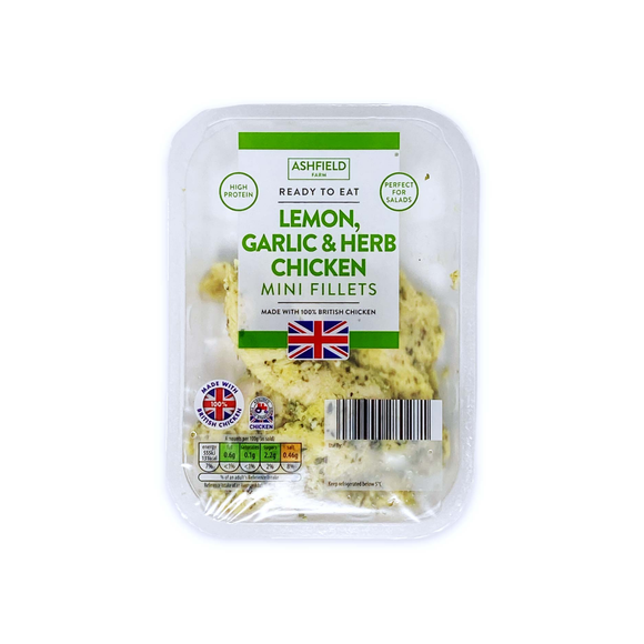 Ashfield Farm Lemon, Garlic & Herb Chicken Mini Fillets 170g