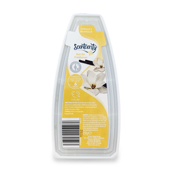 Scentcerity Gel Air Freshener - Vanilla And Magnolia 150g