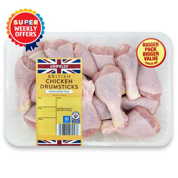 Ashfields British Chicken Drumsticks 2kg