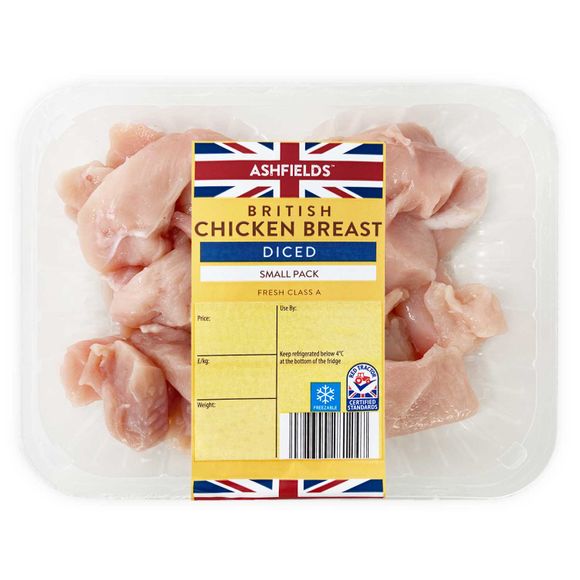 Ashfield Farm Diced Chicken Breast 400g