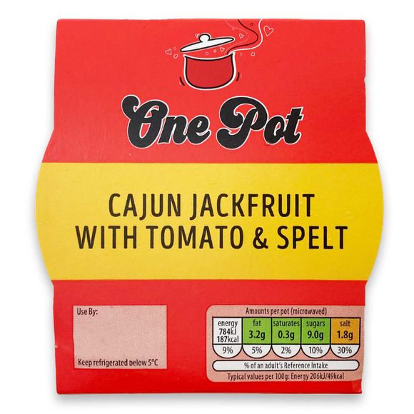 Inspired Cuisine One Pot Cajun Jackfruit With Tomato & Spelt 380g