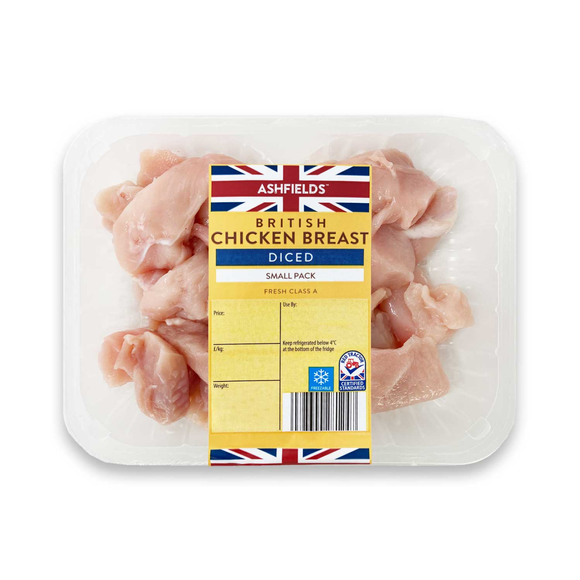 Ashfields British Diced Chicken Breast 400g